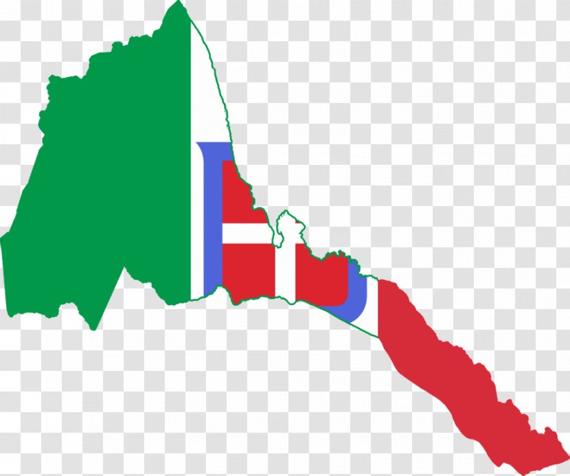 Italian Eritrea Map Flag Of - Italy - Image Transparent PNG