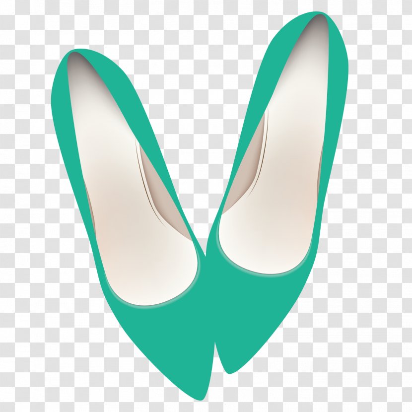 High-heeled Footwear Shoe Green Designer - Shoes Transparent PNG