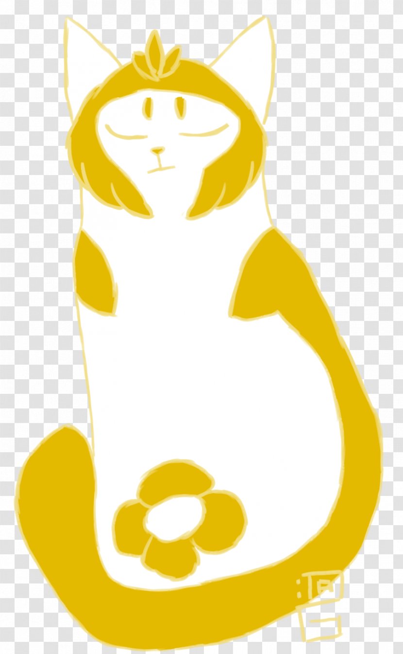 Cat Clip Art - Carnivoran - Golden Flowers Transparent PNG