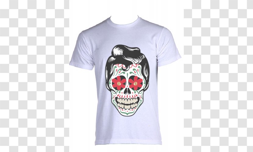 Calavera Mexico Day Of The Dead Man Art - T Shirt - Mexicana Transparent PNG
