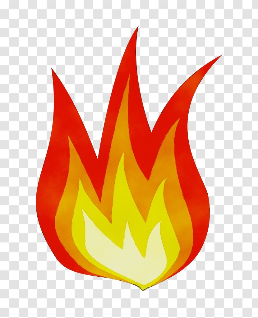 Red Flame Fire Logo Symbol Transparent PNG