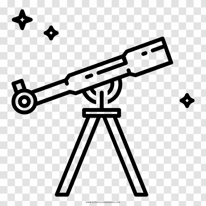 Coloring Book Drawing Telescope Clip Art - Technology - Luneta Transparent PNG