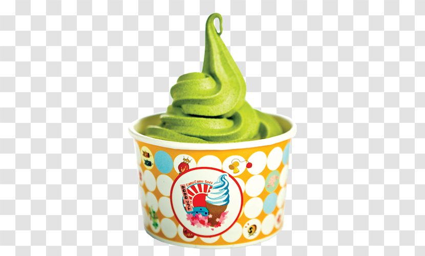 Frozen Dessert Fruit - Matcha Ice Cream Transparent PNG