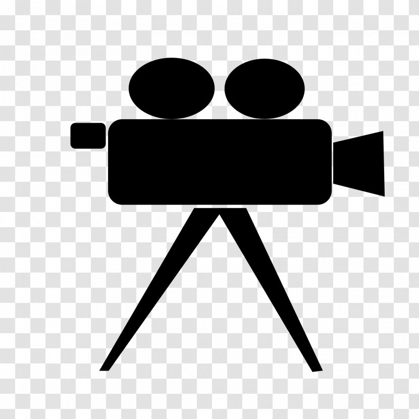 Black And White Video Cameras Line Art Clip - Logo - Camera Top Transparent PNG
