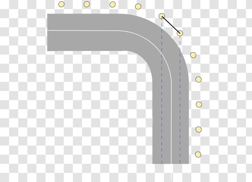 Balise De Virage En France Implantation Des Balises Virages J1 J4 à Chevrons - Area - Road Transparent PNG