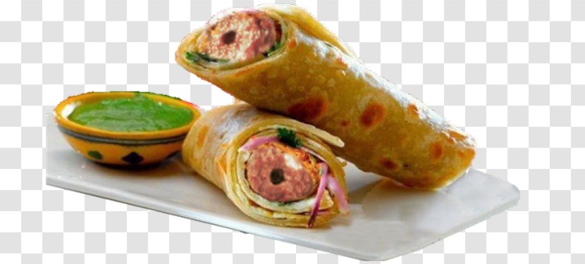 Kati Roll Egg Chicken Tikka Kebab - Dish - Hyderabadi Biriyani Transparent PNG
