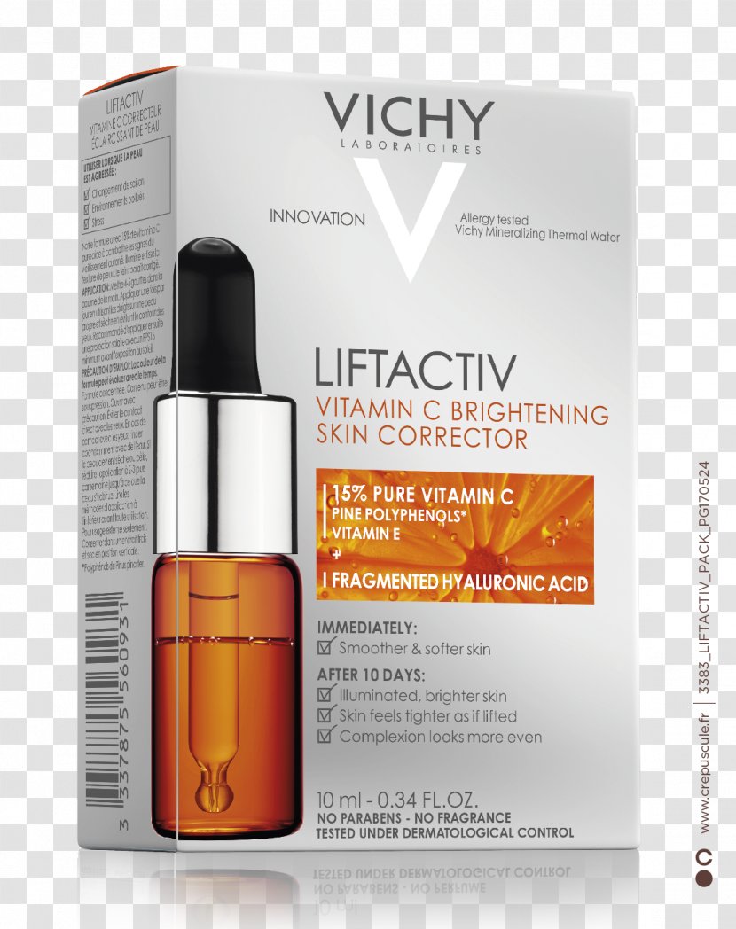 Vichy Liftactiv Anti-Oxidant & Anti-Fatigue Fresh Shot Vitamin C Cosmetics Anti-aging Cream - Eyes Transparent PNG