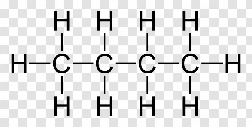 Isobutane Structural Formula Chemical Isomer - Silhouette - Watercolor Transparent PNG