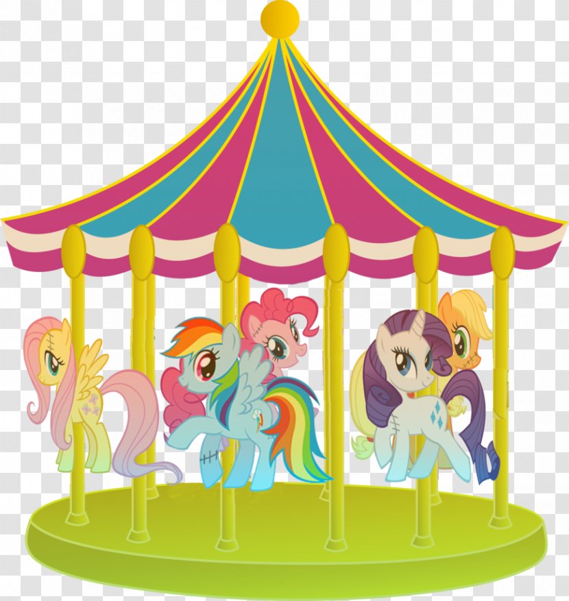 Pinkie Pie Rarity Pony Carousel Clip Art - Amusement Ride Transparent PNG
