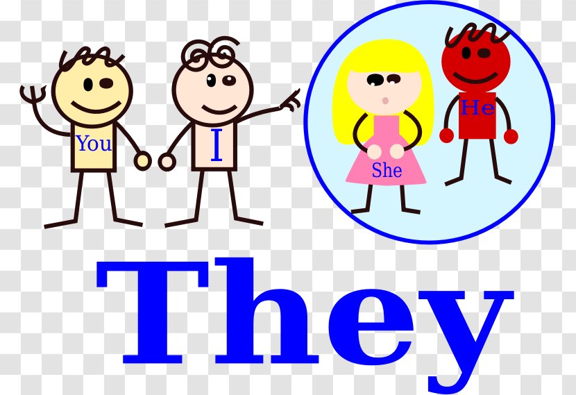 We They Subject Pronoun She - You - French Graphics Transparent PNG