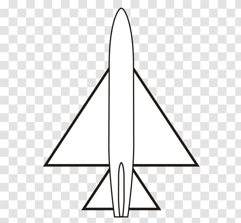 Fixed-wing Aircraft Airplane Triangle Delta Wing - Area Transparent PNG