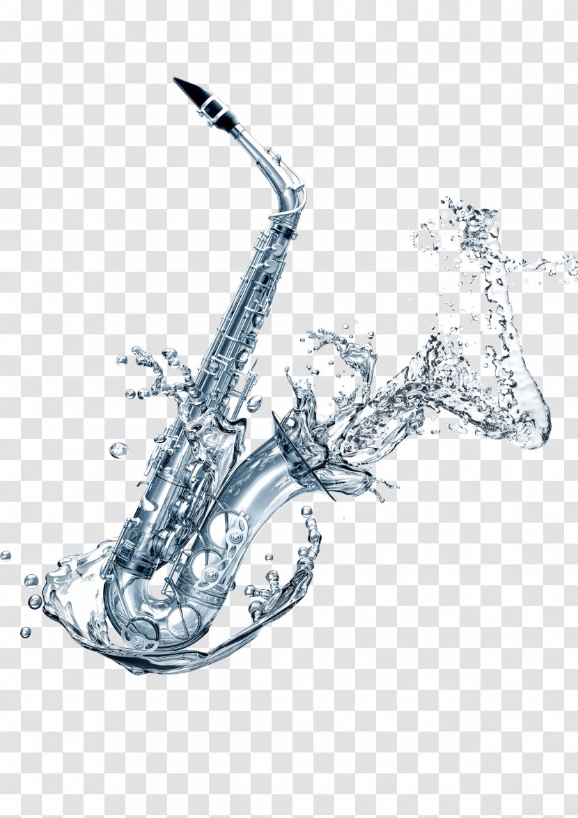 Saxophone - Silhouette - Musical Instruments Transparent PNG