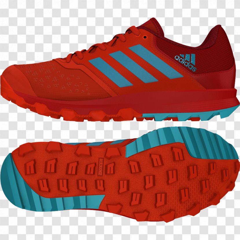 Adidas Field Hockey Shoe Sticks - Adipure - Red Shoes Transparent PNG