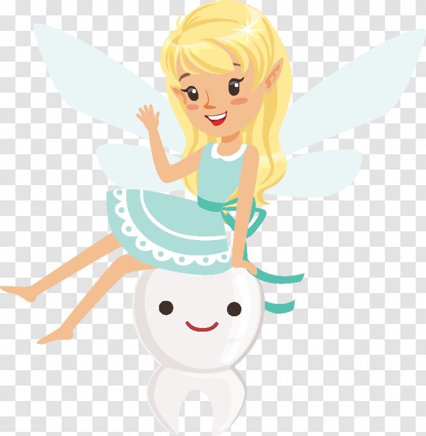Tooth Fairy Little Girl Vector Graphics Illustration - Stock Photography - Clipart Transparent PNG