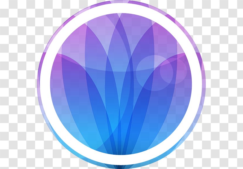 Blue Purple - Template - Hand Drawn Circle Pattern Lotus Transparent PNG