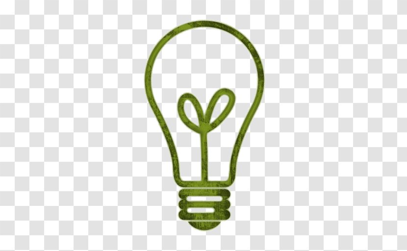 Incandescent Light Bulb Lamp Clip Art - Grass - Green Transparent PNG