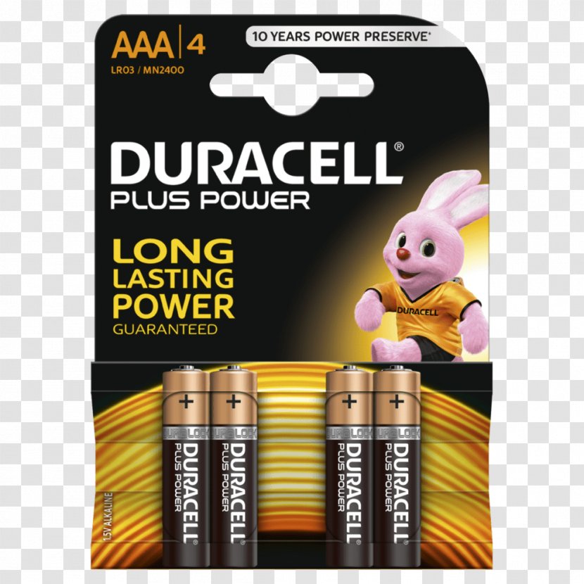 AAA Battery Duracell Alkaline Electric - Panasonic Transparent PNG