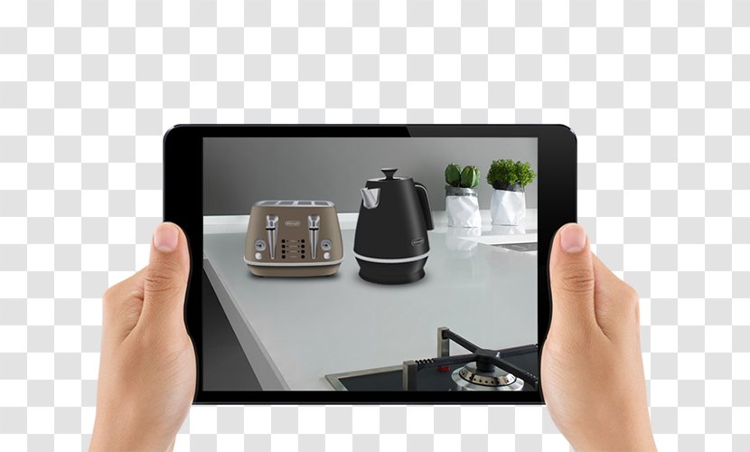 Augmented Reality De'Longhi Coffeemaker Home Appliance Nespresso - Espresso Machines - Hand Transparent PNG