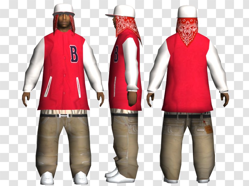 Bloods Crips Gang Grand Theft Auto: San Andreas - Mod - Blood Transparent PNG