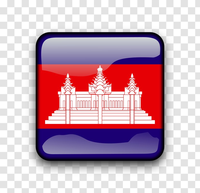 Flag Of Cambodia National Icon - Kh Cliparts Transparent PNG