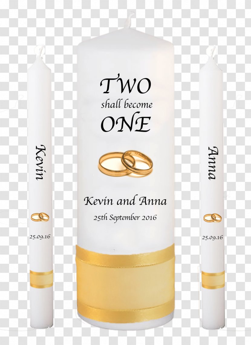 Unity Candle Wax Marriage Vows Wedding Transparent PNG