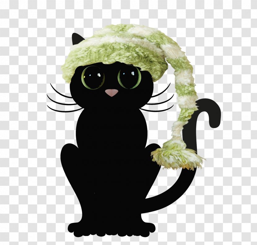 Whiskers Cat Character Fiction - Black Transparent PNG