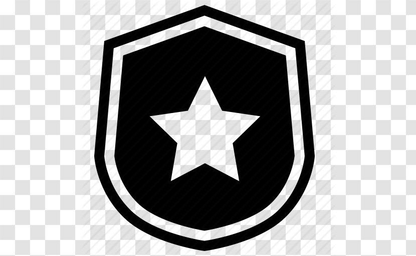 Trophy Clip Art - Royaltyfree - Black Police Badge Icon Transparent PNG
