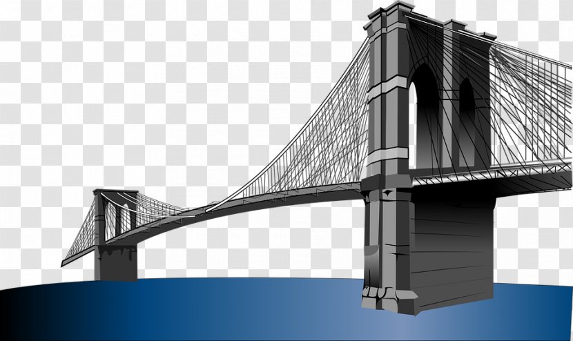 Brooklyn Bridge Clip Art - Architecture - Flat Transparent PNG