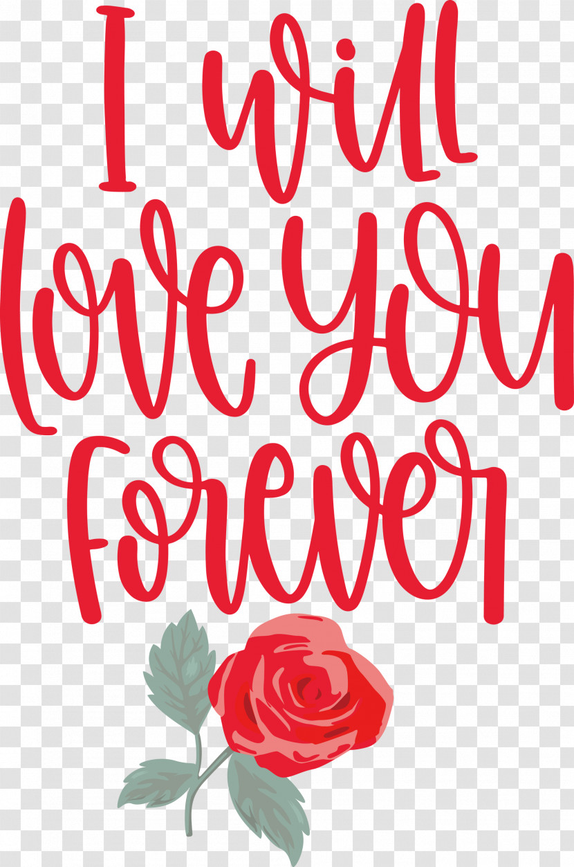 Love You Forever Valentines Day Valentines Day Quote Transparent PNG