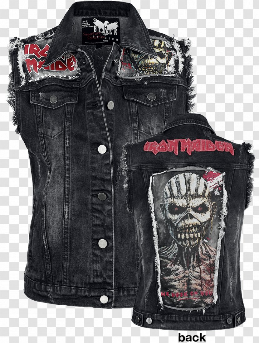 Iron Maiden T-shirt Jacket Gilets Clothing - Bodywarmer Transparent PNG