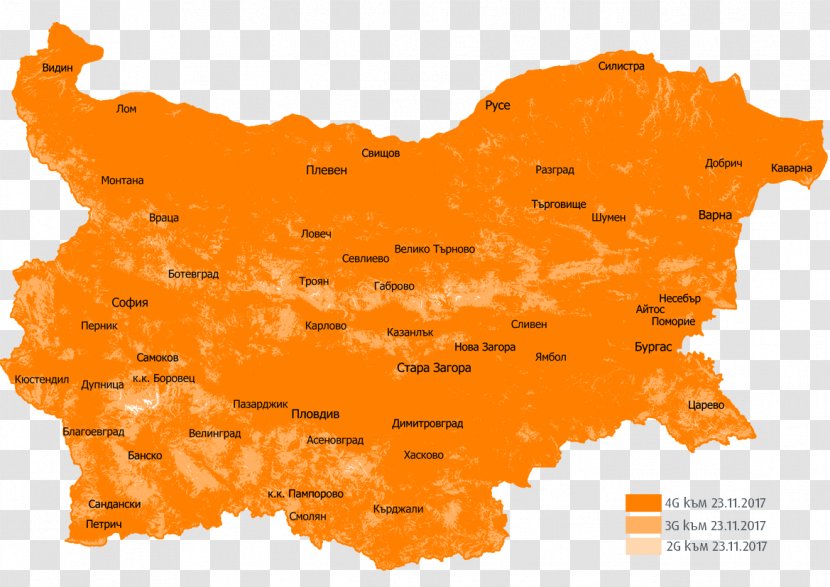 Bulgaria Vector Map Royalty-free - Mapa Polityczna Transparent PNG