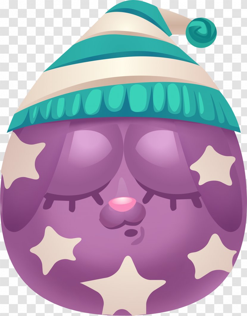 Cartoon Clip Art - Green - Purple Eggs Transparent PNG