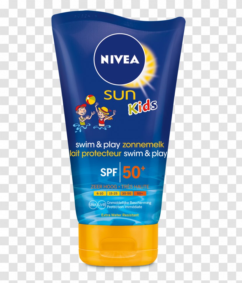 Sunscreen NIVEA Sun After Moisture Soothing Lotion Factor De Protección Solar - Kids Swimming Pool Transparent PNG