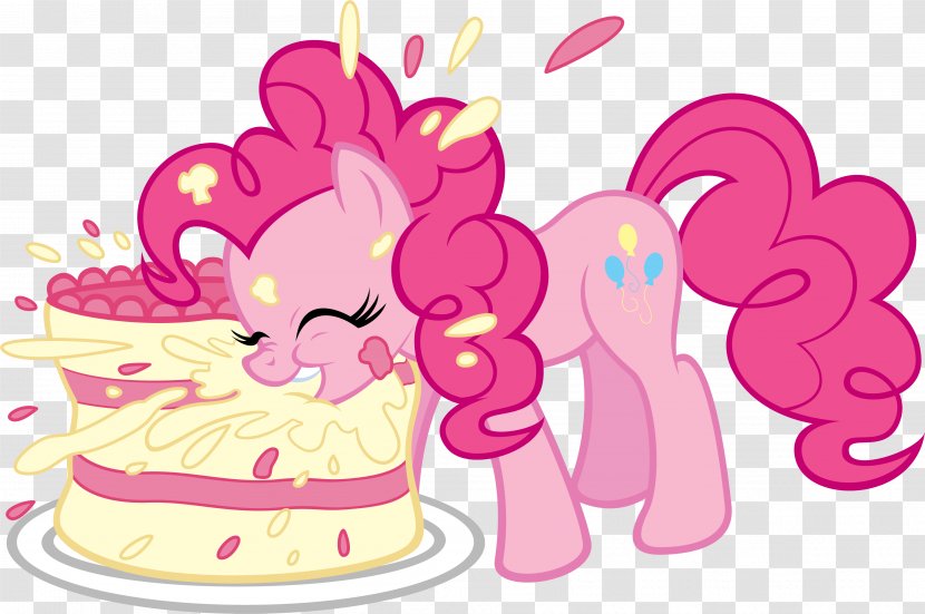 Pinkie Pie Pony Cupcake Chocolate Cake - Birthday - Rabbits Eat Moon Cakes Transparent PNG