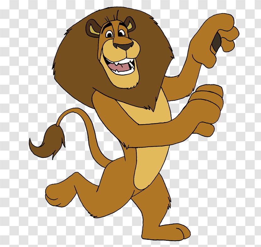 Cartoon Clip Art Animated Lion Animal Figure - Big Cats - Animation Transparent PNG