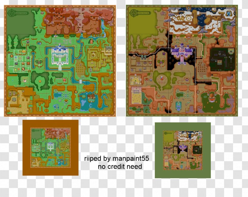 The Legend Of Zelda: A Link Between Worlds To Past Zelda II: Adventure Hyrule Warriors - Map Transparent PNG