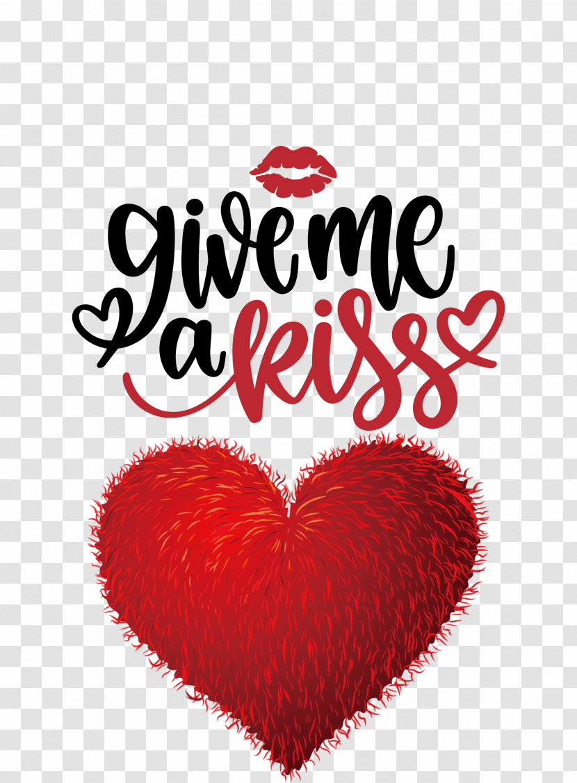 Give Me A Kiss Valentines Day Love Transparent PNG