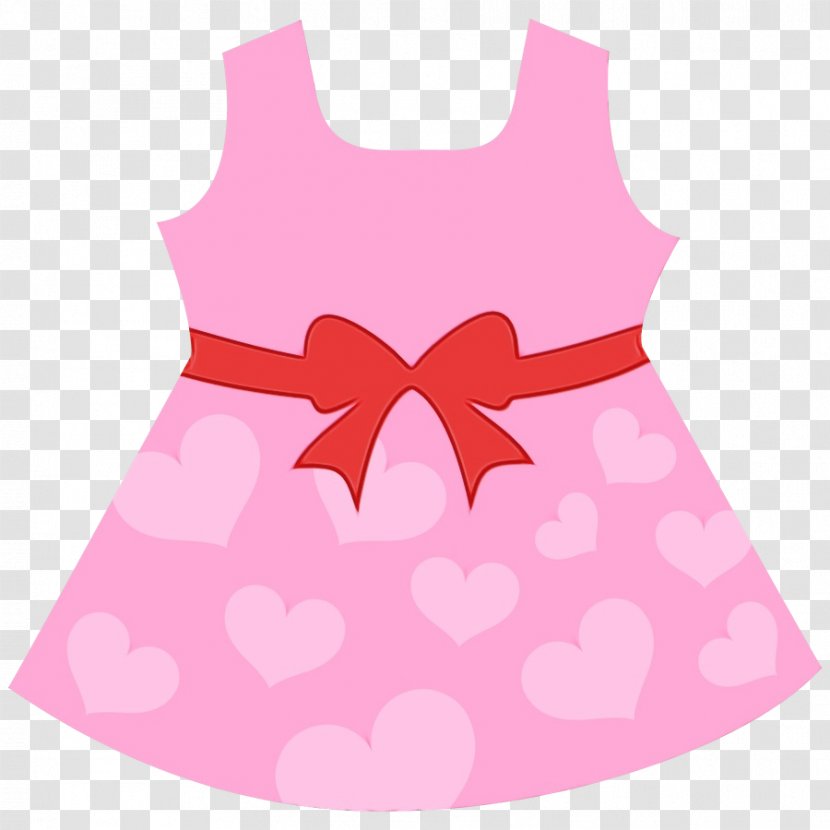 Pink Clothing Dress Magenta Pattern - Peach Transparent PNG
