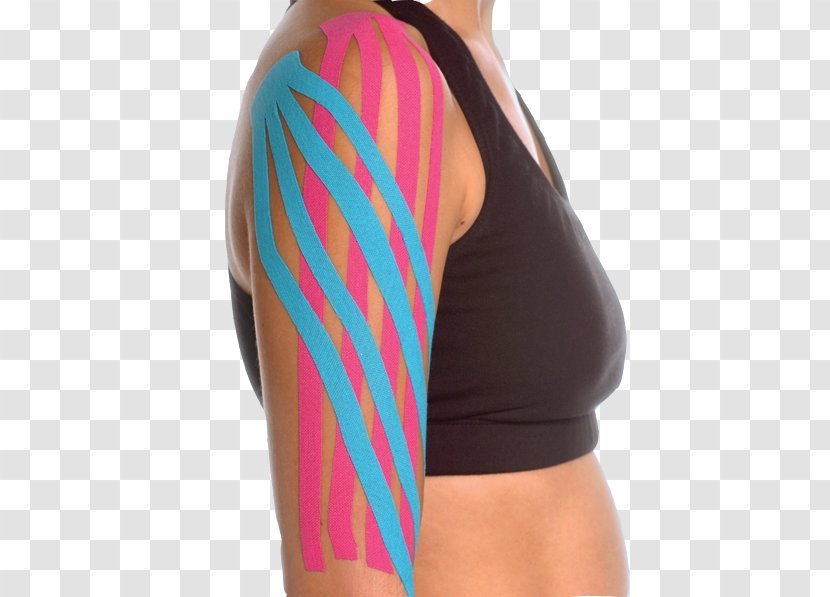 Elastic Therapeutic Tape Kinesiology Athletic Taping Lymphedema Physical Therapy - Cartoon Transparent PNG