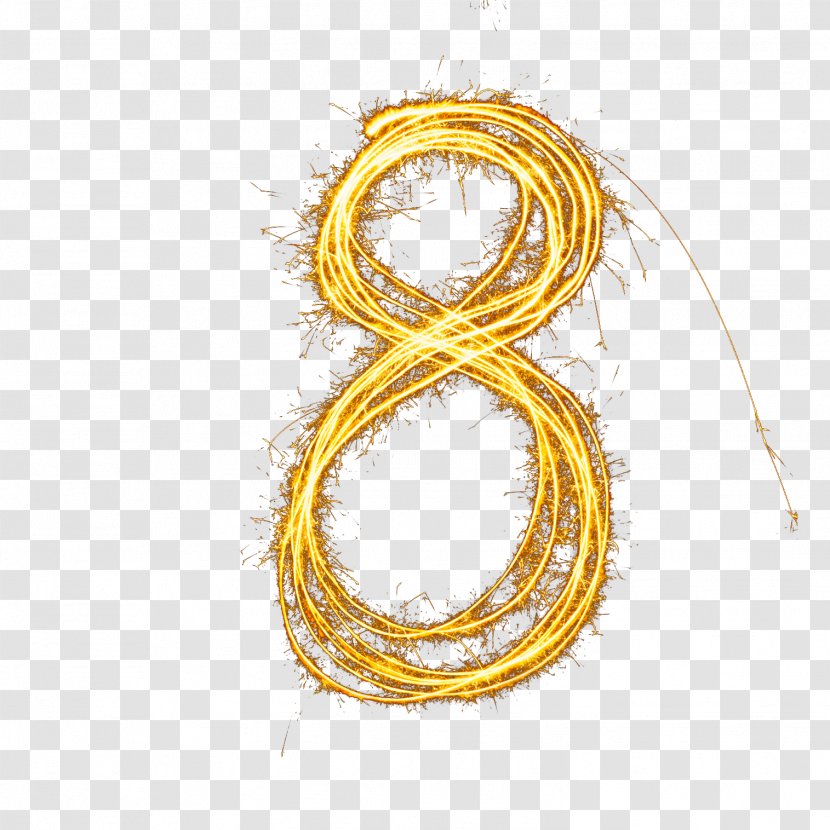 Numerical Digit Number - 8 - Blaze Transparent PNG