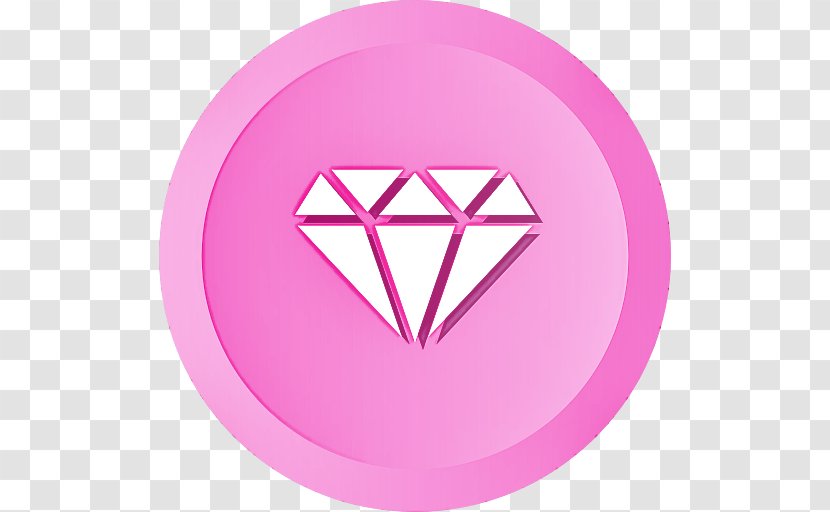 Pink Magenta Circle Symbol Plate Transparent PNG
