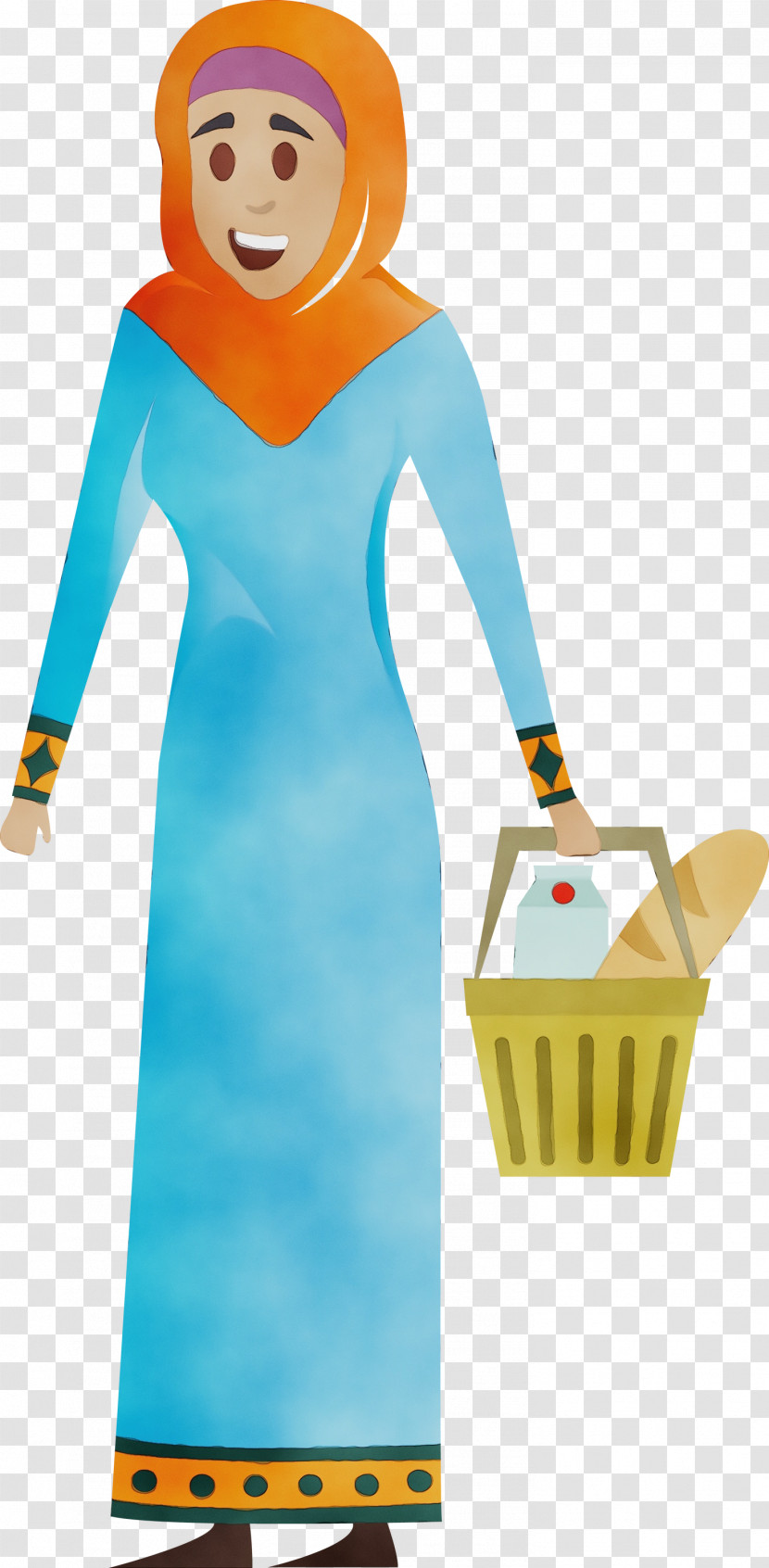 Cartoon Standing Dress Costume Costume Design Transparent PNG