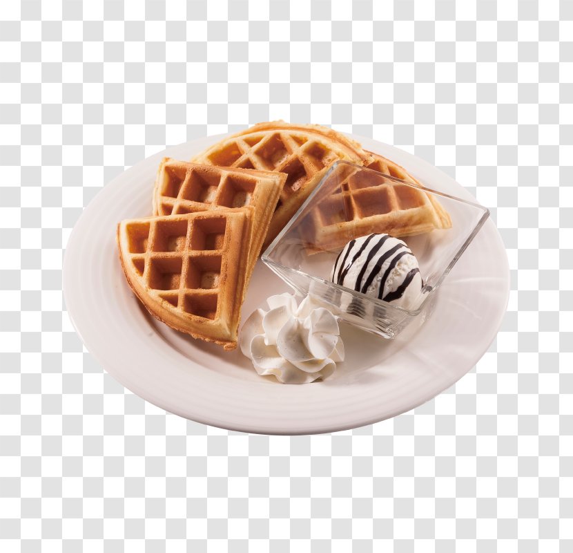 Belgian Waffle 丹堤咖啡 Coffee European Cuisine - Dish Transparent PNG