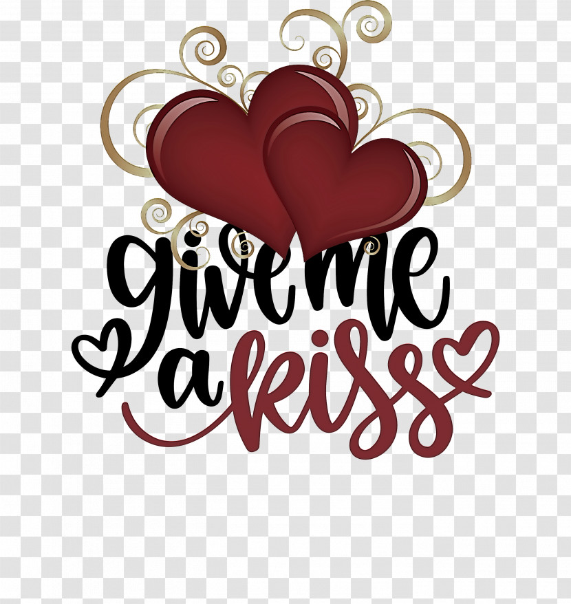 Give Me A Kiss Valentines Day Love Transparent PNG