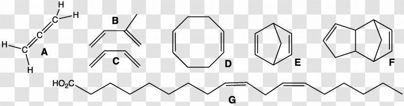 1,3-Butadiene Double Bond Chemical Cyclooctene - Propadiene - Number Transparent PNG