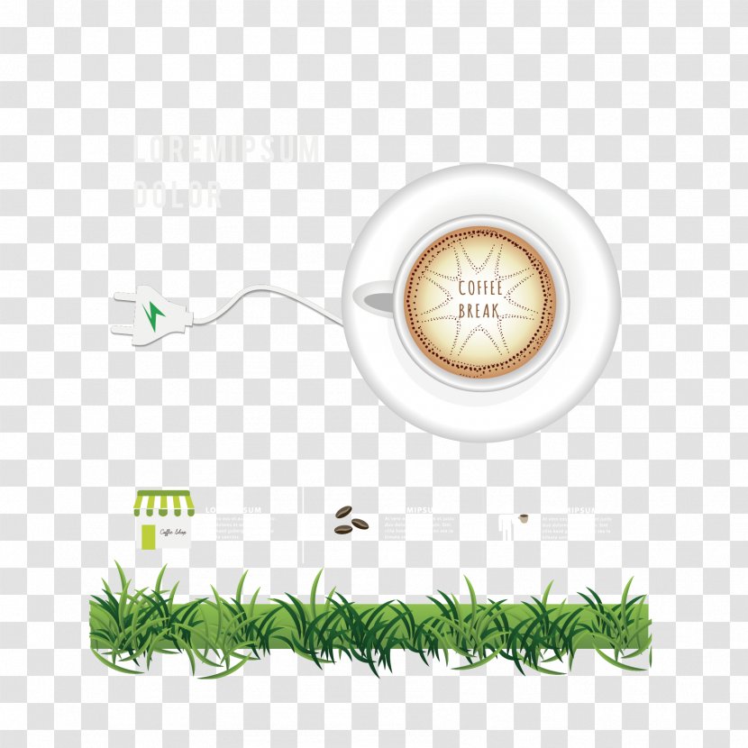 Vector Grass And Cups - Alternative Medicine Transparent PNG