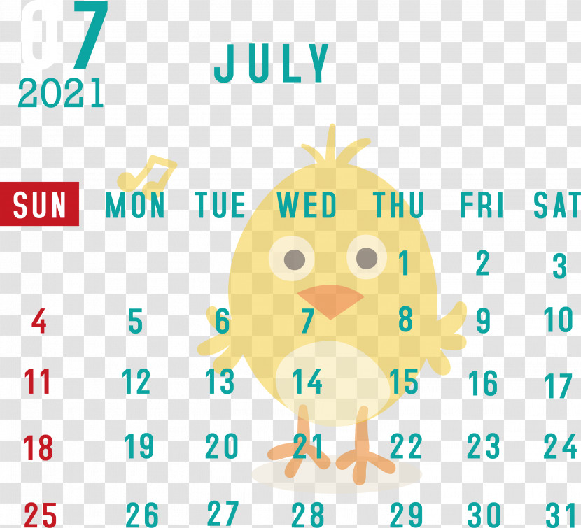 July 2021 Calendar July Calendar 2021 Calendar Transparent PNG