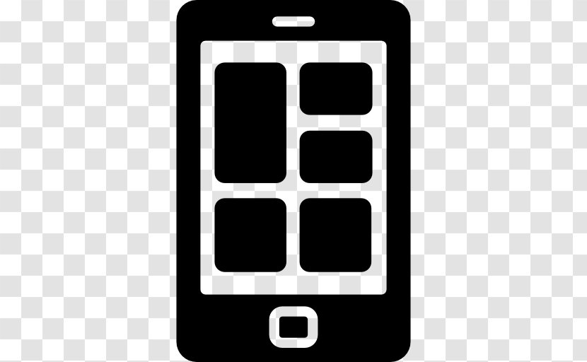 Rectangle Mobile Phone Communication Device - Symbol Transparent PNG
