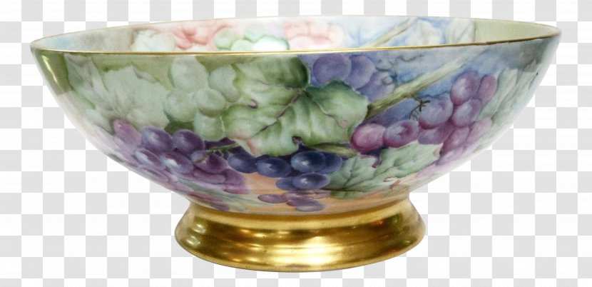 Tableware Ceramic Glass Bowl Porcelain - Hand Painted Grapes Transparent PNG