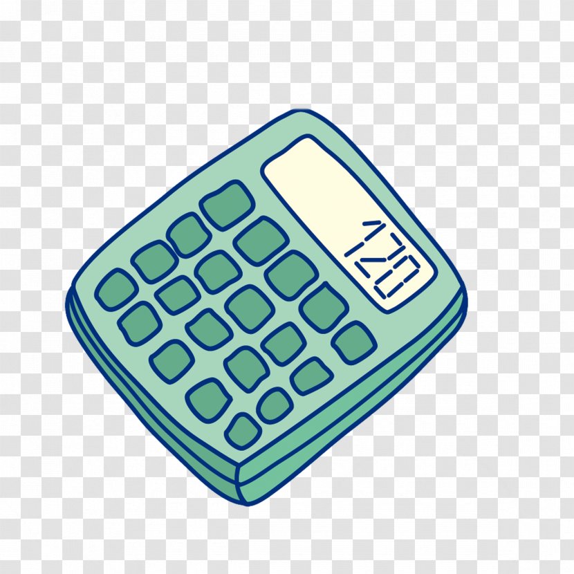 Cartoon Illustration - Numeric Keypad - Calculator Transparent PNG